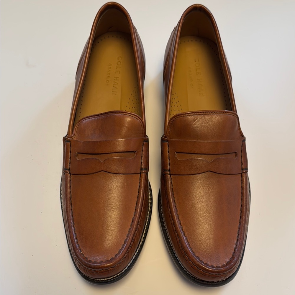 New Cole Haan Men's British Tan Grand OS Loafers 12M